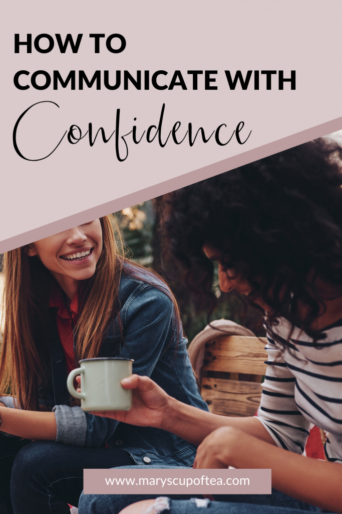 This guide to how to be more confident & communicate effectively will help you finally learn how to communicate confidently and beat your fear of public speaking. This communicating with confidence guide is going to help you be more confident in your speaking. Head to the blog to listen to the podcast episode! | how to improve communication skills |  public speaking tips #confidence #communication #publicspeaking