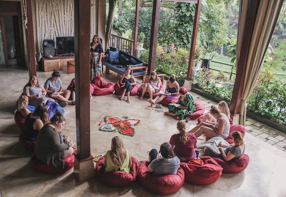 Women's Circle at the Bali Self-Love Retreat